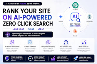 rank your site on ai powered zero click search optimization llm seo GEO, aeo