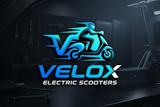 design a modern and dynamic scooter brand logo for your business