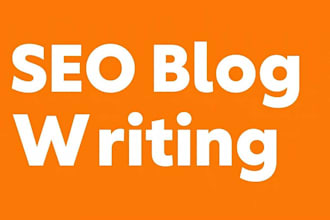 write SEO blog posts and articles for website
