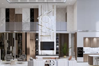 do interior design of apartment, villa and exterior