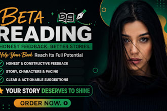 beta read cozy fantasy, monster romance, dark academia and self help book