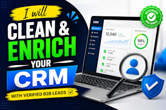 clean and enrich your CRM with verified b2b leads