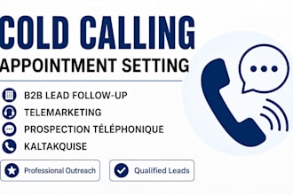do cold calling appointment setting téléphonique and kaltakquise