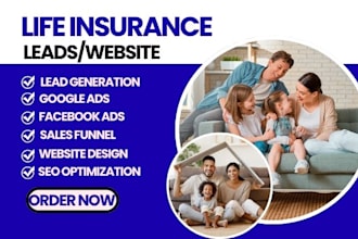 life insurance leads health insurance final expense insurance website iul leads