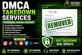 do dmca takedown for leaks copyright and impersonation