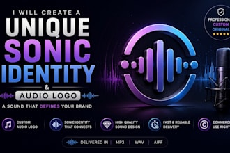 create a unique sonic identity and  audio logo