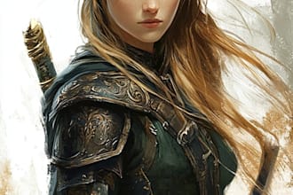 fantasy dnd character illustration