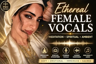 record ethereal female vocals for meditation and spiritual music