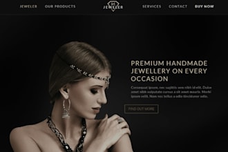 design profitable jewelry shopify store jewelry website