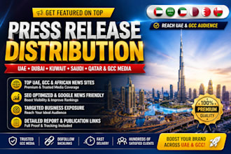 distribute your business uae PR, dubai PR, abu dhabi, qatar, US, UK to top sites