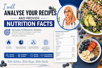 analyse your recipes and provide nutrition facts information