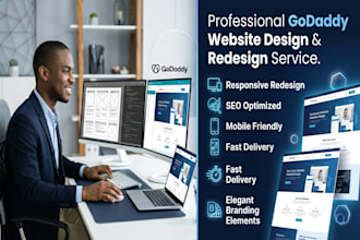 event business godaddy site, real estate website godaddy, restaurant website