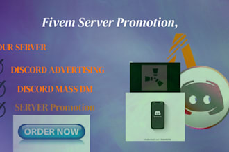 fivem server promotion, discord advertising, rust dayz, gaming server promotion