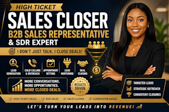 be high ticket sales closer sdr b2b sales representative
