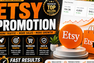 promote etsy shop listing with etsy SEO, pinterest marketing to boost etsy sales