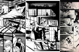 draw anime manga comic book pages doujinshi webtoon panels and comic artist