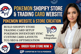 build pokemon shopify store trading card website pokemon website pokemon store