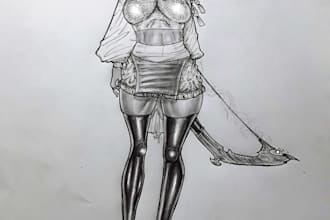 faire un dessin fait mains semi realiste au graphite