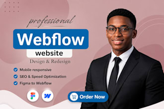 design webflow website, responsive design and figma to webflow