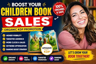 promote your children book on amazon KDP with organic marketing KDP sales funnel