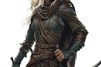 fantasy dnd character illustration