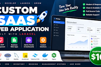 build a custom laravel web application or saas mvp