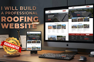 design a responsive roofing website and contractor website on wordpress