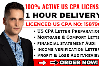 approve US CPA letter CPA mortgage letter CPA comfort letter income verification