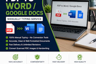 do convert PDF to word google docs manually typing service