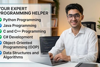 help with oop java python cpp c projects