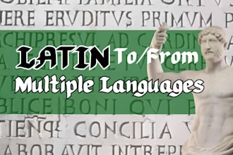 translate multiple languages to and from latin, greek