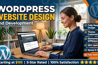 responsive wordpress website design blog or website development