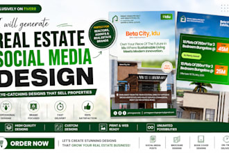 generate real estate social media design