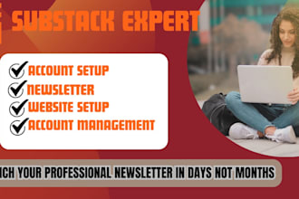 do substack post, substack setup, substack newsletter and substack management
