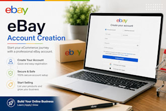 setup ebay store, listing, dropshipping, customer support, a to z management