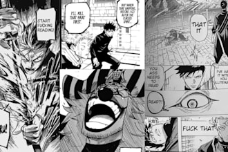 draw anime manga comic book illustration nsfw comic page webtoon manga panel jjk