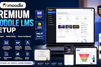 build your moodle e learning website and create scorm ready courses