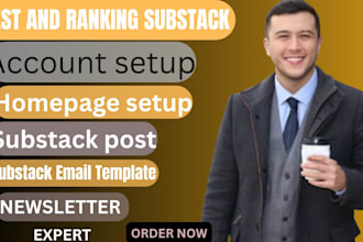 setup a substack account, substack post, substack newsletter, email newsletter