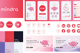 design modern tech and saas brand identity