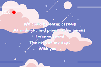 write the lyrics for your next pop, indie, bedroom pop song