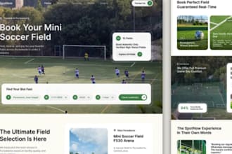 create a website for scheduling appointments service booking landing page
