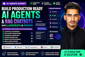 build ai agents, rag chatbots and langgraph fastapi systems
