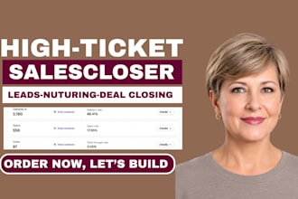 high ticket sales closer b2b lead generation salesperson salesrep b2b sales