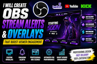 create obs stream alerts and overlays that boost viewer engagement