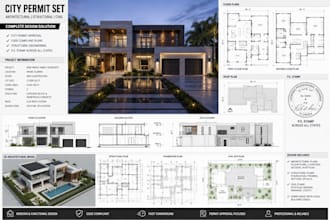 do city permit drawing licensed architect house extension and addition pe stamp