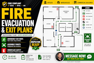 create osha emergency action, evacuation and egress plans