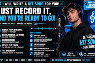 ghostwrite a guaranteed hit song in 24 hours
