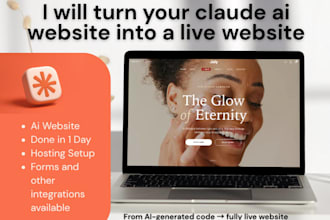 turn your claude ai website into a live website