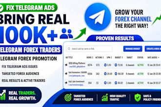 telegram forex promotion bring real 100k telegram forex traders fix telegram ads