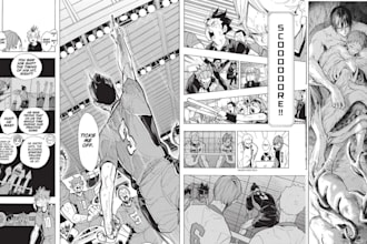 draw manga comic page editable nsfw manga page anime manga art as manga artist